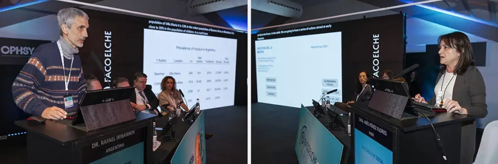 El Dr. Rafael Iribarren y la Dra. Inés Pérez Flores, protagonistas de la FacoAlarma.