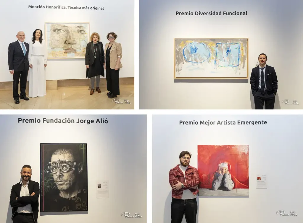 Mención Honorífica a la técnica más original, Premio Diversidad Funcional, Premio Fundación Jorge Alió y Premio Mejor Artista Emergente.