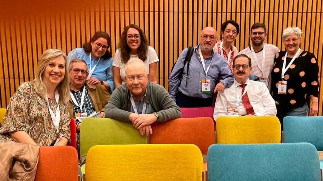Fotografía cedida por E Salobrar, tomada el 28/X/2023 en el palacio de congresos de Valencia, tras la sesión «Young Ophthalmology and Vision Researchers» del congreso de la EVER. .