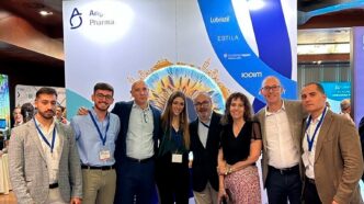 De izquierda a derecha- Mario Perez, Jesus Culubret, Marc Marti. Sara Font, Rafa Puigdengolas, Alex Politi, Fran Benavente y Juan Lopez Cruz.