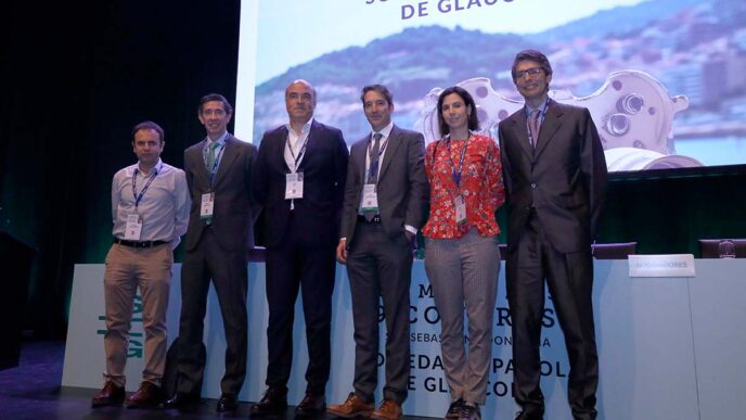 En la imagen, moderadores y ponentes de la Mesa Glaucoma 360°