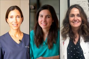 De izquierda a derecha: Dra. Bárbara Berasategui (presidenta), Dra. Elena Sandoval (secretaria) y Dra. Gloria Blázquez (vocal)