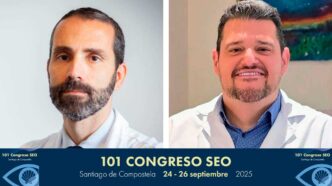 A la izquierda: Dr. Pedro Arriola Villalobos. A la derecha: Dr. Manuel Caro Magdaleno.