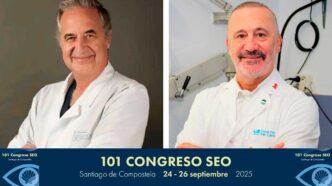 A la izquierda: Dr. José Antonio Menéndez de Lucas. A la derecha: Dr. Enrique Santos Bueso