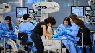 Primeras prácticas de los residentes en el Alcon Training Center de Madrid